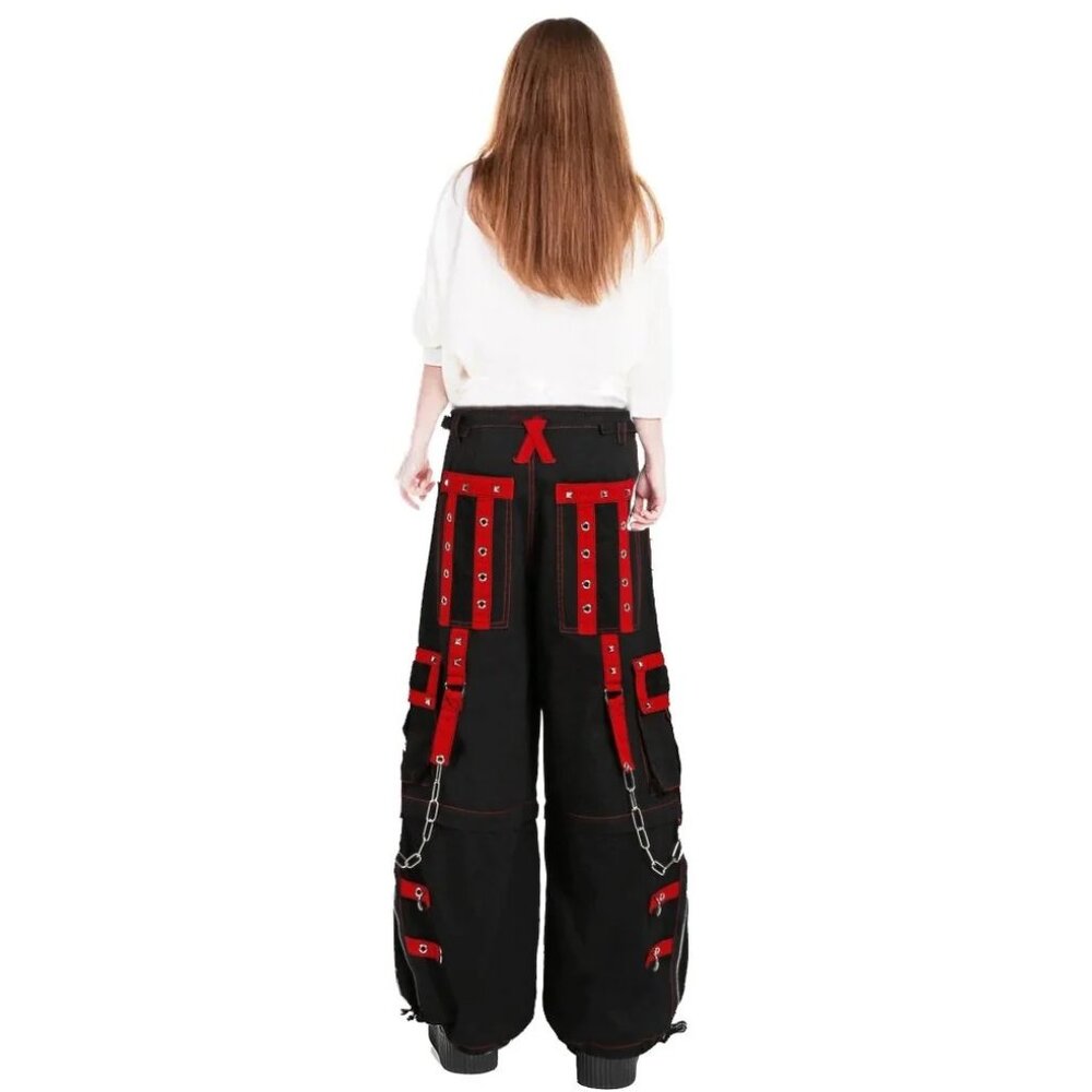 Women's Gothic Handmade Bondage Cyber Chain Techno Rock Punk Shorts Trouser Pant - Picture 3 of 5